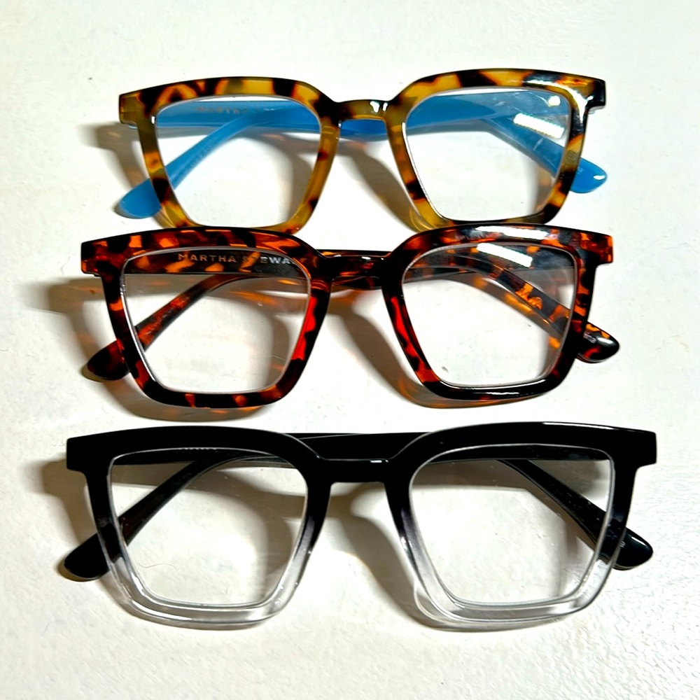 Martha Stewart readers x3 1.50+